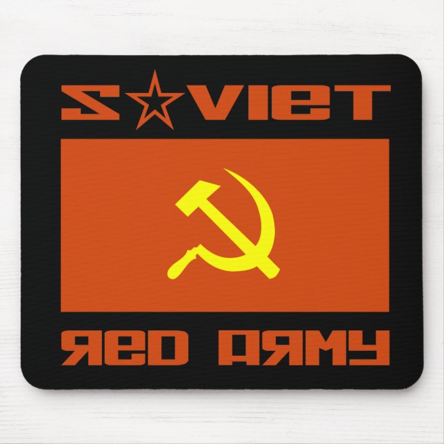 Soviet Red Army Hammer & Sickle Mouse Pad (Front)