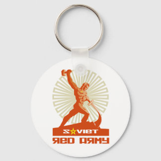 Soviet Red Army Sculpture Key Ring