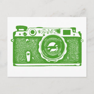 Soviet Russian Camera - Avocado Postcard