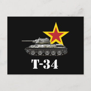 Soviet Russian Tank World War 2 Postcard