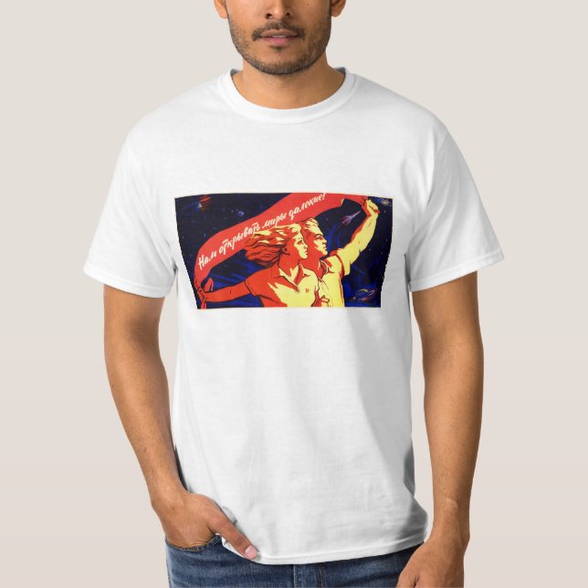 Soviet Space Propaganda Poster Shirt (Front)