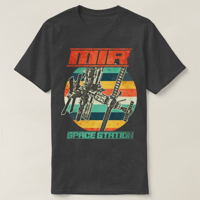 Soviet Space Station Mir 2 T-Shirt (Design Front)
