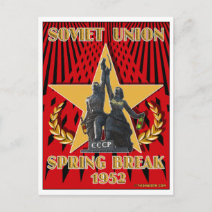 Soviet Spring Break 1952 Travel Postcards