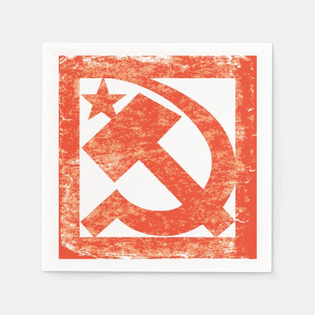 Soviet Symbol Paper Napkins (Front)