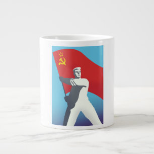 Soviet Travel poster Large Coffee Mug