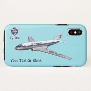 Soviet Tupolev (Туполев) Tu-104 Airliner Case-Mate iPhone Case