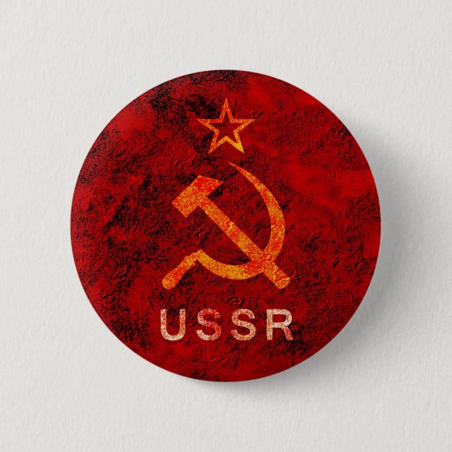 Soviet Union 6 Cm Round Badge (Front)