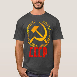 Soviet Union CCCP USSR Communism Hammer Sickle T-Shirt