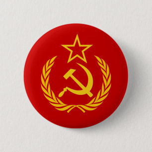 Soviet Union Flag 6 Cm Round Badge