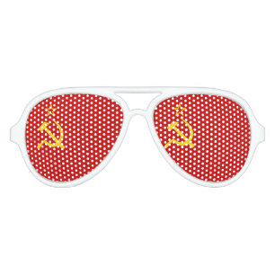 Soviet Union Flag Aviator Sunglasses