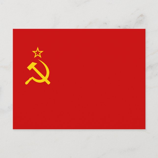 Soviet Union Flag Postcard (Front)