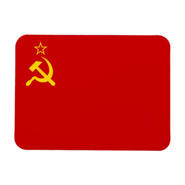 Soviet Union Flag, USSR, CCCP, Communism, Lenin Magnet (Horizontal)