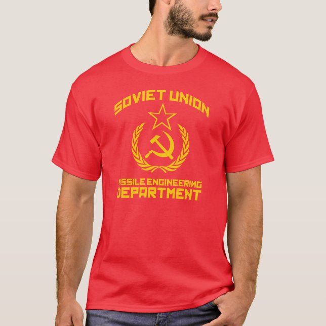 Soviet Union Missile Engineering Department T-Shirt (Front)