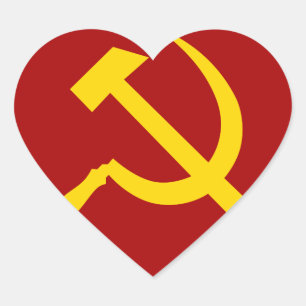 Soviet Union Symbol - Советский Союз Символ Heart Sticker