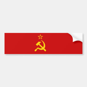 Soviet Union (USSR) (Communist Hammer and Sickle) Bumper Sticker