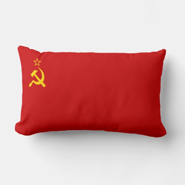 Soviet Union (USSR) (Communist Hammer and Sickle) Lumbar Cushion (Front)