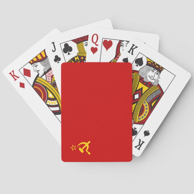 Soviet Union (USSR) (Communist Hammer and Sickle) Playing Cards (Back)