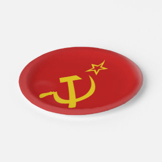 Soviet Union - USSR  Flag Paper Plate