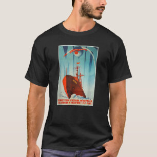 Soviet Vintage USSR CCCP Russia Propaganda Space S T-Shirt