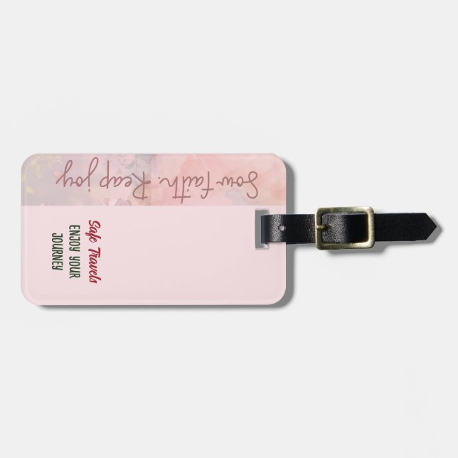 Sow faith. Reap joy - Luggage tag (Front Horizontal)