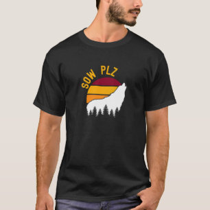 Sow Plz Retro Mmorpg Gaming T-Shirt