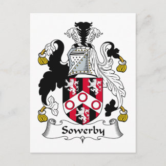 Sowerby Family Crest Postcard