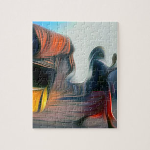 Soweto Johannesburg South Africa - Abstract oil pa Jigsaw Puzzle