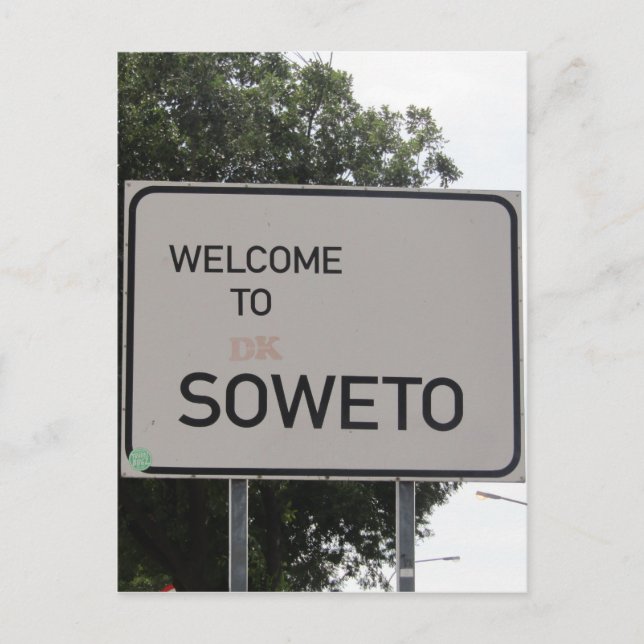 soweto welcome sign postcard (Front)