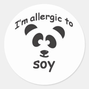 Soy allergy sticker