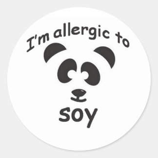 Soy allergy sticker