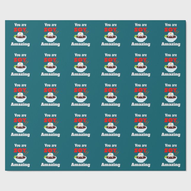 Soy amazing Kawaii Sushi Wrapping Paper (Seam)