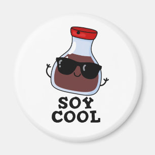 Soy Cool Funny Soy Sauce Pun Magnet