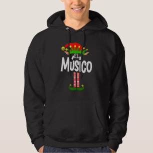 Soy El Músico Elf Family Group Matching In Spanish Hoodie