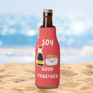 Soy Good Together Funny Asian Food Pun  Bottle Cooler