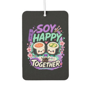 Soy Happy Together – Cute Kawaii Sushi Couple Car Air Freshener