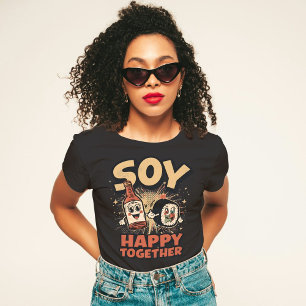 Soy Happy Together – Cute Sushi and Soy Sauce Pun  Tri-Blend Shirt