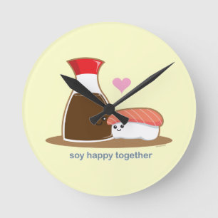 Soy Happy Together Round Clock