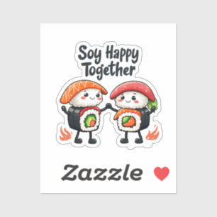 Soy happy together Sushi Kawaii Japanese Food 