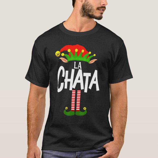 Soy La Chata Elf Family Group Matching In Spanish T-Shirt (Front)