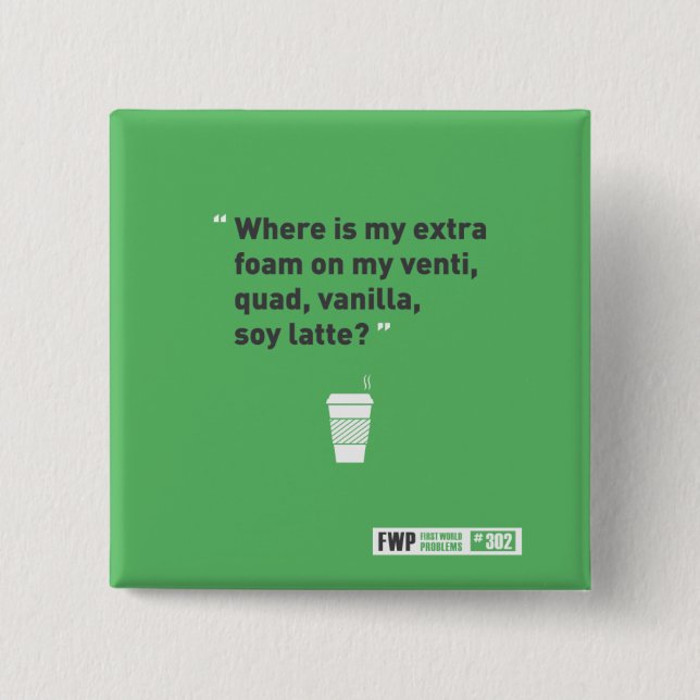 Soy Latté 15 Cm Square Badge (Front)