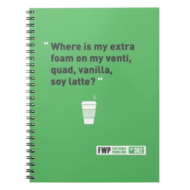 Soy Latté Spiral Notebook (Front)
