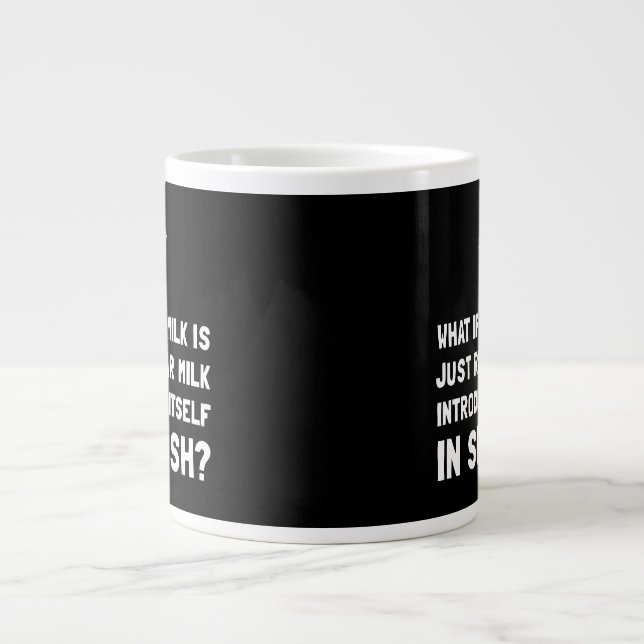 Soy Milk Large Coffee Mug (Front)
