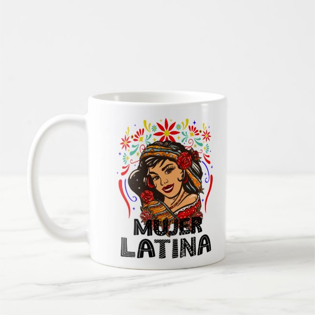 Soy Mujer Latina, Strong Latin Woman Coffee Mug (Left)
