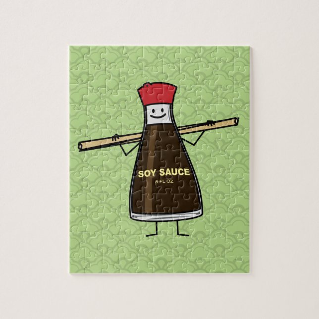 Soy Sauce Bottle condiment Asian chopsticks Jigsaw Puzzle (Vertical)