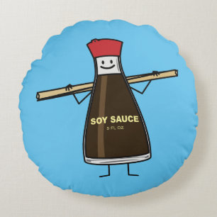 Soy Sauce Bottle condiment Asian chopsticks Round Cushion