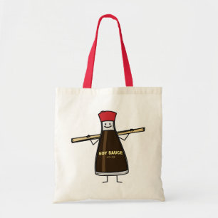 Soy Sauce Bottle condiment Asian chopsticks Tote Bag