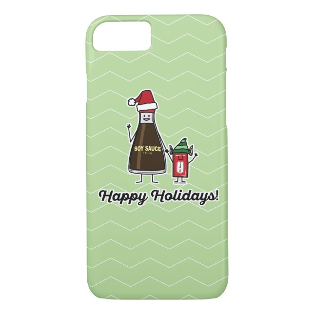 Soy Sauce Bottle Packet kid child Christmas Santa Case-Mate iPhone Case (Back)