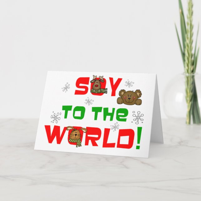 Soy to the World Holiday Card (Front)