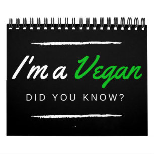 Soy vegan@ lo sabías?   I'm a vegan did you know? Calendar