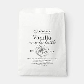 Soy Wax Candle Label Flower pack Favour Bags